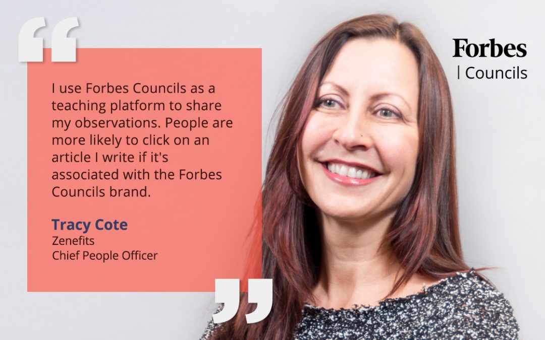 Tracy Cote Uses Forbes Councils Publishing as a High-Value Teaching Tool